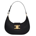 CELINE MEDIUM AVA TRIOMPHE BAG IN SMOOTH CALFSKIN BLACK