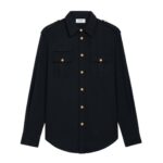 CELINE MILITARY SHIRT IN COTTON WOOL TWILL