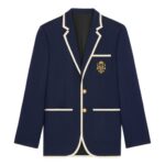 CELINE BLASON CLASSIC JACKET IN DIAGONAL WOOL