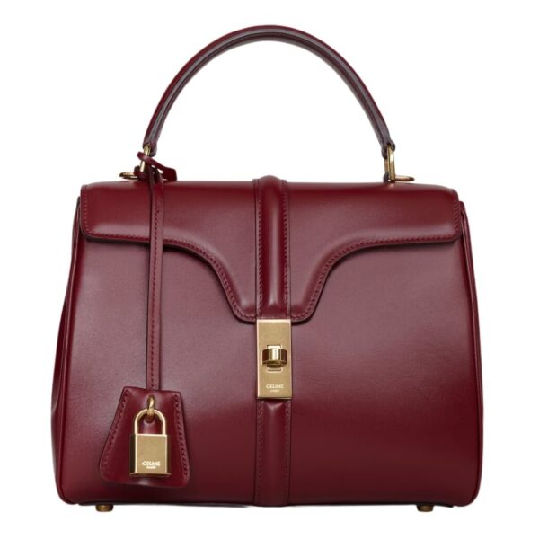 CELINE SMALL 16 BAG IN SATINATED CALFSKIN CLOUDY GREY - Image 2