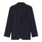 CELINE CLASSIC JACKET IN WOOL GABARDINE NAVY