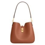 CELINE SMALL CAMILLE 16 SOFT BAG IN SMOOTH CALFSKIN TAN
