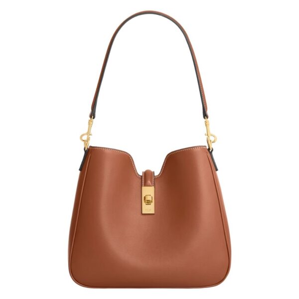 CELINE SMALL CAMILLE 16 SOFT BAG IN SMOOTH CALFSKIN RICE - Image 3
