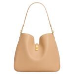 CELINE MEDIUM CAMILLE 16 SOFT BAG IN SMOOTH CALFSKIN LIGHT SAND
