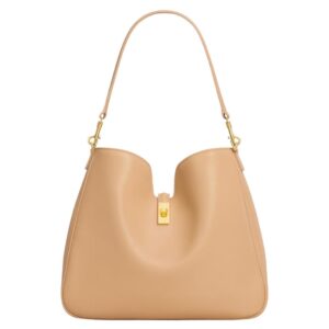 CELINE MEDIUM CAMILLE 16 SOFT BAG IN SMOOTH CALFSKIN LIGHT SAND