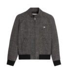 CELINE TRIOMPHE BLOUSON JACKET IN PRINCE OF WALES WOOL