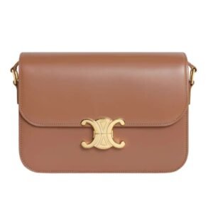 CELINE CLASSIQUE TRIOMPHE BAG IN SHINY CALFSKIN BRONZE