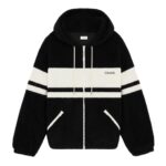 CELINE HOODED JACKET IN JERSEY FLEECE