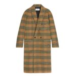 CELINE SMOKING COAT IN TARTAN CHECKED WOOL