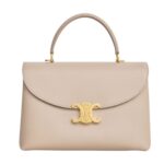 CELINE MEDIUM NINO BAG IN SUPPLE GRAINED CALFSKIN CAPPUCCINO