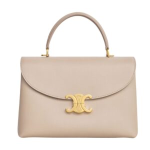 CELINE MEDIUM NINO BAG IN SUPPLE GRAINED CALFSKIN CAPPUCCINO