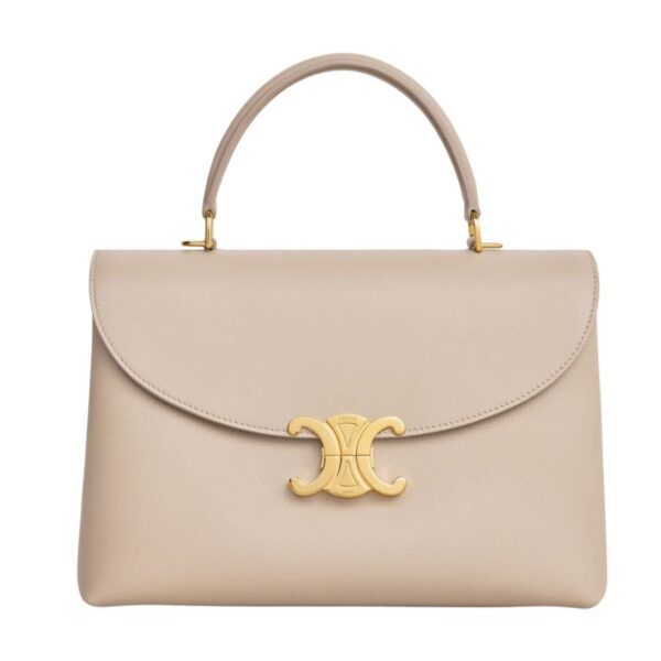 CELINE MEDIUM NINO BAG IN SUPPLE GRAINED CALFSKIN BRONZE - Image 3