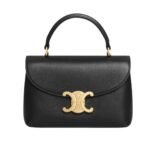 CELINE TEEN NINO BAG IN SUPPLE GRAINED CALFSKIN BLACK