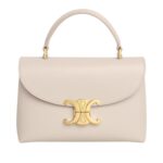 CELINE TEEN NINO BAG IN SMOOTH SATINATED CALFSKIN PALE BEIGE