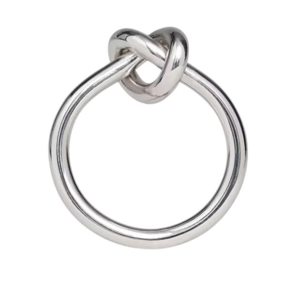 CELINE KNOT RING IN BRASS WITH GOLD FINISH - Image 2