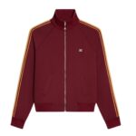 CELINE TRACKSUIT JACKET IN DOUBLE FACE JERSEY VINTAGE BURGUNDY