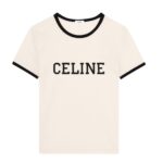 CELINE REGULAR T SHIRT IN COTTON JERSEY