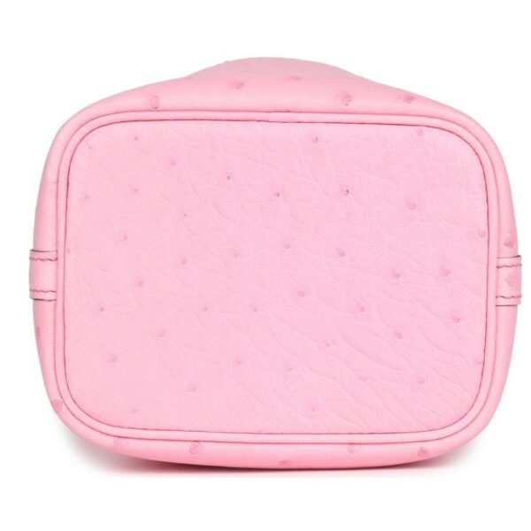 HERMÈS MICRO PICOTIN LOCK 14 BUBBLEGUM OSTRICH PALLADIUM HARDWARE - Image 5