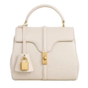 CELINE MINI 16 IN LIZARD PALE BEIGE