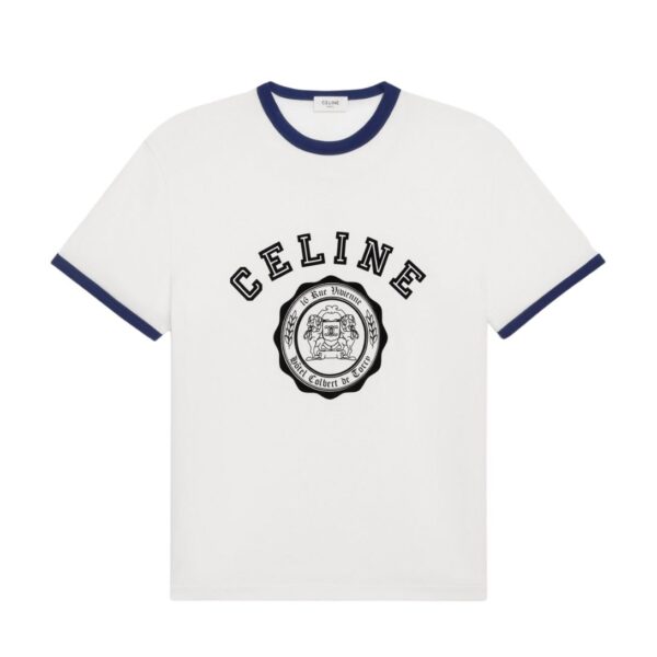 CELINE BLASON LOOSE T SHIRT IN COTTON JERSEY