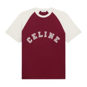 CELINE LOOSE T SHIRT IN COTTON JERSEY BLACK-WHITE