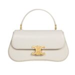 CELINE TEEN LOLA IN SHINY CALFSKIN WHITE COTTON