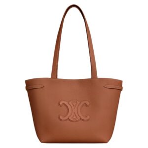 CELINE SMALL CABAS ANAÏS CUIR TRIOMPHE IN GRAINED CALFSKIN CAPPUCCINO