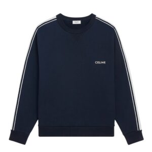 CELINE LOOSE SWEATSHIRT IN COTTON FLEECE BLACK