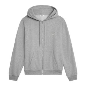 CELINE TRIOMPHE LOOSE ZIPPED HOODIE IN CASHMERE COTTON BLACK