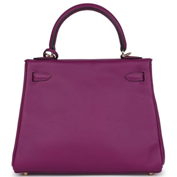 HERMÈS KELLY RETOURNE 25 ANEMONE SWIFT PERMABRASS HARDWARE - Image 2