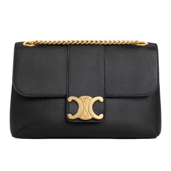 CELINE MEDIUM VICTOIRE BAG IN SUPPLE GRAINED CALFSKIN BROWN SEPIA - Image 3