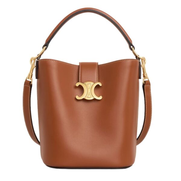 CELINE SMALL BUCKET LOUISE IN SMOOTH CALFSKIN BLACK - Image 2