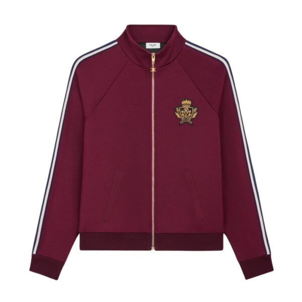 CELINE BLASON TRACKSUIT JACKET IN DOUBLE FACE JERSEY