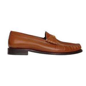 CELINE LUCO TRIOMPHE LOAFER IN POLISHED BULL TAN