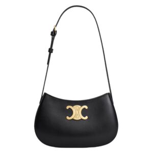 CELINE MEDIUM TILLY BAG IN SHINY CALFSKIN ICE BLUE