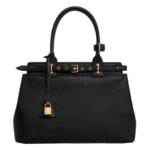 CELINE CONTI BAG IN NATURAL CALFSKIN BLACK
