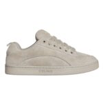 CELINE HUNTINGTON LOW LACE UP SNEAKER IN SUEDE CALFSKIN AND MESH