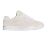 CELINE HUNTINGTON LOW LACE UP SNEAKER IN SUEDE CALFSKIN AND MESH OPTIC WHITE