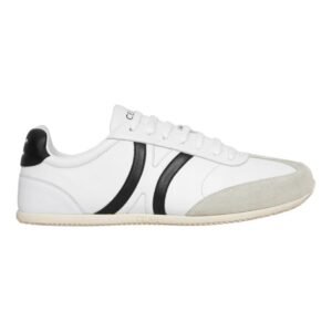 CELINE JOGGER LOW LACE UP SNEAKER WITH TRIOMPHE IN CALFSKIN AND SUEDE CALFSKIN