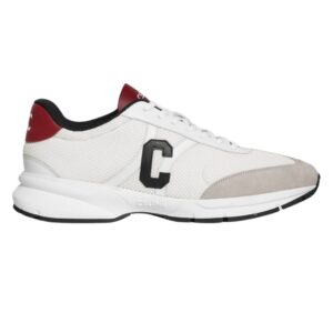 CELINE RUNNER CR 02 LOW LACE UP SNEAKER IN MESH CALFSKIN AND SUEDE CALFSKIN