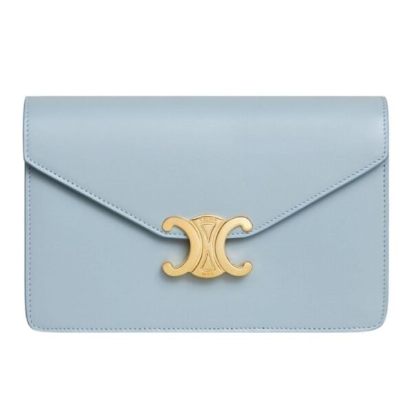 CELINE WALLET ON CHAIN MARGO IN SHINY CALFSKIN NUDE - Image 3