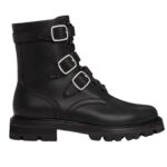 CELINE MAGGIE BUCKLE ZIPPED BOOT IN SHINY BULL