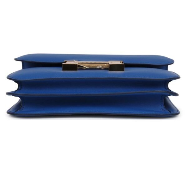 HERMÈS CONSTANCE 18 BLEU FRANCE SWIFT GOLD HARDWARE - Image 5