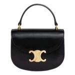 CELINE MINI BESACE CLEA IN SHINY CALFSKIN BLACK