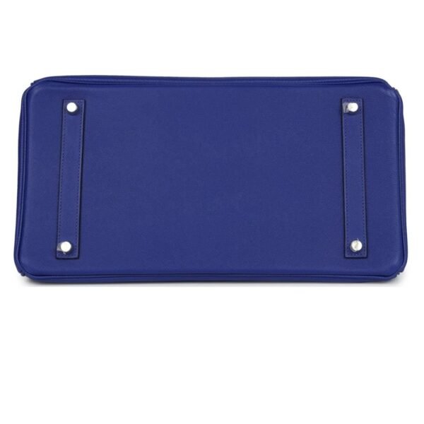 PRE-OWNED HERMÈS BIRKIN 35 BLEU ELECTRIC EPSOM PALLADIUM HARDWARE - Image 5