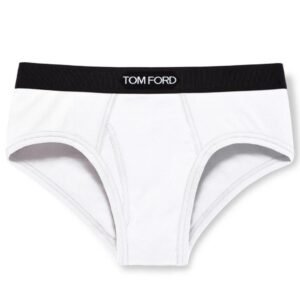 TOM FORD COTTON BRIEFS WHITE