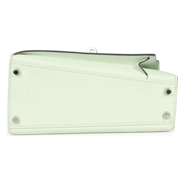 HERMÈS KELLY SELLIER EN DESORDRE 20 VERT FIZZ EPSOM PALLADIUM HARDWARE - Image 5