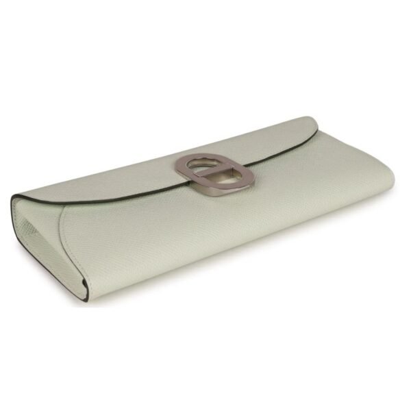 HERMÈS CHAINE D'ANCRE WALLET TO GO VERT FIZZ EPSOM PALLADIUM HARDWARE - Image 5
