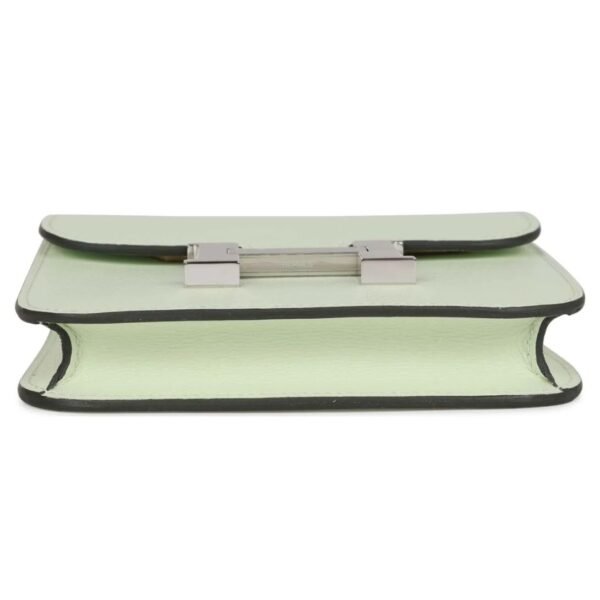 HERMÈS CONSTANCE SLIM WALLET VERT FIZZ EVERCOLOR PALLADIUM HARDWARE - Image 5