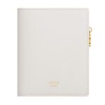 CELINE COMPACT WALLET TRIOMPHE CHARMS IN GRAINED CALFSKIN RICE